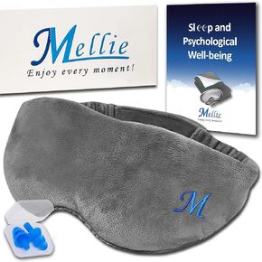 Weighted Sleep Mask for Women & Men (360g/0.8lb) with Earplugs, Weighted Bamboo Eye Mask for Sleep, Blackout Sleeping Mask, Eye Cover in Saudi Arabia