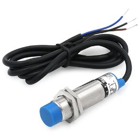 M18 Inductive Proximity Sensor Switch Non-Shield Type LJ18A3-8-Z/AY Detector 8mm 10-30VDC 200mA PNP Normally Closed(NC) 3 Wire