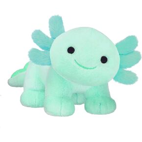 Axolotl Plush, Soft Cute Axolotl Stuffed Animal Plushies, Kawaii Plushies Dolls for Kids, Gift for Girls Boys (Green)