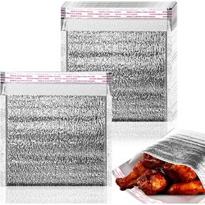 15 قطعة من أكياس العزل القابلة لإعادة الاستخدام، بطانات الصناديق الحرارية، بطانات الصناديق المعدنية، بطانات الصناديق المعزولة ذاتيًا، المغلفات، أكياس شحن معزولة لبريد الطعام (10 × 10 بوصة/ 25 × 25 سم) in Kuwait