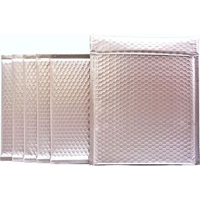 ProLine Matte Metallic Rose Gold Bubble Padded Mailers 8.5x12 Inch Self Seal Padded Envelopes (10)