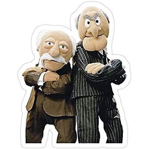 Statler -Waldorf Muppets Decal Sticker - Sticker Graphic - Auto, Wall, Laptop, Cell, Truck Sticker for Windows, Cars, Trucks