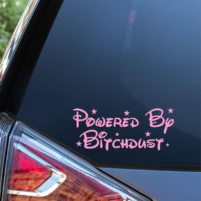 Sunset Graphics & Decals Powered by Bitchdust Decal Vinyl Car Sticker | Cars Trucks Vans Walls Laptop Computer | Light Pink | 7.5 inches | SGD000181A