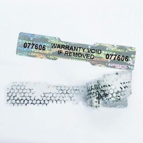 360pcs Tamper Proof Hologram Stickers High Security Tamper Evident Seal Warranty Void Original Genuine Authentic Holographic Labels w/Unique Sequential Serial Numbering 2x0.39 "(Silver Honeycomb)