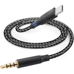 USB C to 3.5mm Audio Aux Jack Cable 3.9Ft Type C to 3.5mm Adapter USB C to 3.5mm Car Headphone Stereo Cord Compatible with iPhone 15 Plus Pro Max, iPad Pro, Samsung Galaxy S24 S23 S22