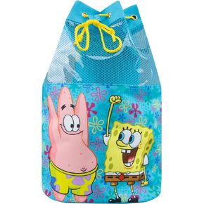 SpongeBob SquarePants Swimbag | Kids Drawstring Backpack | Pool Bag for Kids | Blue