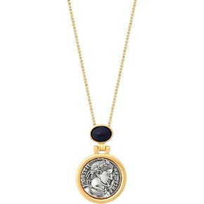 Byzantine Medieval Statement Medallion Greek Goddess Italian Cameo Coin Pendant Box Chain Necklace for Women Things Jewelry Accessories Romantic Cool Gifts for Her Women in Their 30s