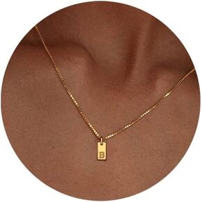 Layered Initial Necklaces Gold for Women, 14K Gold English Plated Initial A-Z Letter Necklace Pendant Personalized Dainty Link Chain Chokers, Mothers Day Jewelry Gifts for Girls in Kuwait