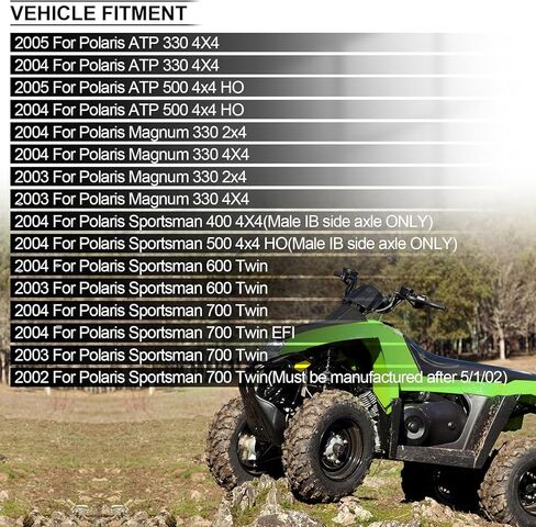 محور السيرة الذاتية الأمامي L/R لعام 2004 لبولاريس ATP 330/ATP 500,2003-2004 لبولاريس ماغنوم 330,2004 لبولاريس سبورتسمان 400/500,2003-2004 لبولاريس سبورتسمان 600,2002-2004 لبولاريس سبورتسمان 700 in Kuwait