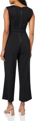 DKNY womens Belted Asymmeterical Neck Sleeveless Jumpsuit in Saudi Arabia
