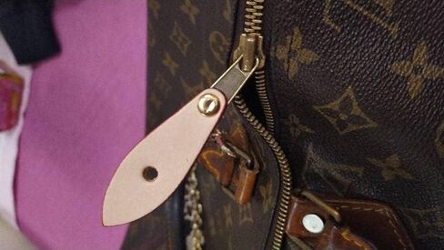 مجموعة واحدة من سحاب جلد فاشيتا المصنوع يدويًا لحقائب اليد السريعة (بني) in Kuwait