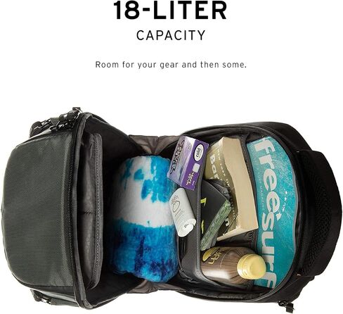 URBAN ARMOR GEAR UAG 18-Liter Lightweight Tough Weather Resistant Laptop Backpack, Standard Issue Grey + UAG Dopp Kit Lightweight Unisex Toiletry Essentials Travel Bag, Black Midnight Camo in Saudi Arabia