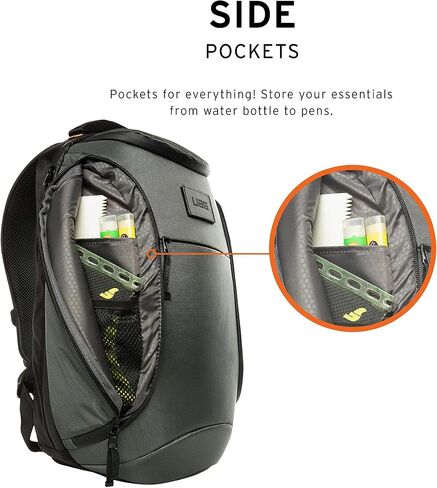 URBAN ARMOR GEAR UAG 18-Liter Lightweight Tough Weather Resistant Laptop Backpack, Standard Issue Grey + UAG Dopp Kit Lightweight Unisex Toiletry Essentials Travel Bag, Black Midnight Camo in Saudi Arabia