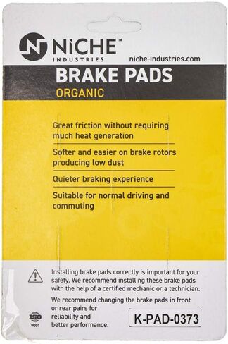 NICHE Brake Pad Set for Suzuki Burgman AN400S 69100-14890 Rear Organic in Kuwait