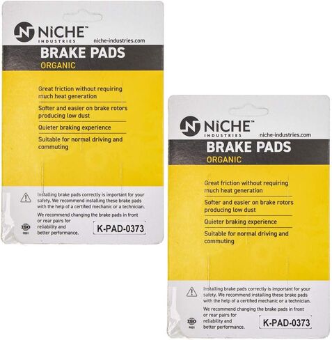 NICHE Brake Pad Set for Suzuki Burgman AN400S 69100-14890 Rear Organic in Saudi Arabia
