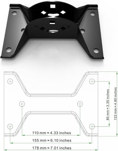عمود تثبيت هوائي خارجي قابل للتعديل - حامل أنبوب J عالمي للهوائي ومحطة الطقس - سهل التركيب، هيكل صلب، مقاوم للطقس (قطر 1 1/4 بوصة، الطول 16 1/2 بوصة) in Kuwait
