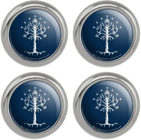 Lord of The Rings Tree of Gondor Metal Craft Sewing Novelty Buttons - Set of 4 in Saudi Arabia