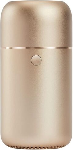 Premium Portable Essential Oil Diffuser (Champagne Gold) | Aluminum Alloy, Humidifier, Aromatherapy, 65ml Capacity, 3 Light Modes, Rechargeable, Battery Powered, Wireless, USB Charge in Saudi Arabia