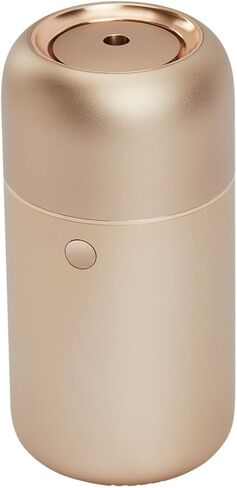 Premium Portable Essential Oil Diffuser (Champagne Gold) | Aluminum Alloy, Humidifier, Aromatherapy, 65ml Capacity, 3 Light Modes, Rechargeable, Battery Powered, Wireless, USB Charge in Saudi Arabia