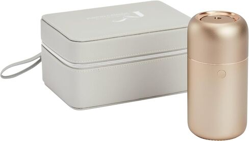 Premium Portable Essential Oil Diffuser (Champagne Gold) | Aluminum Alloy, Humidifier, Aromatherapy, 65ml Capacity, 3 Light Modes, Rechargeable, Battery Powered, Wireless, USB Charge in Saudi Arabia