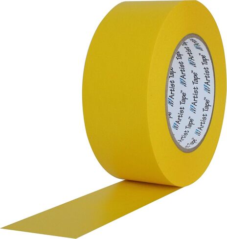شريط ورقي قابل للطباعة بظهر مسطح أو شريط وحدة تحكم من ProTapes، طول 60 ياردة × عرض 1/2 بوصة، أصفر (عبوة من قطعة واحدة) in Saudi Arabia