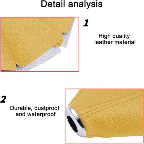 Car Shift Knob Cover, Vehicle Gear Shifter Knob Protector Dust Cover, Dust Proof Automotive Interior Decoration Universal for Most Manual Transmission Trucks, SUVs, RVs, Vans（Beige） in Saudi Arabia