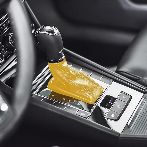 Car Shift Knob Cover, Vehicle Gear Shifter Knob Protector Dust Cover, Dust Proof Automotive Interior Decoration Universal for Most Manual Transmission Trucks, SUVs, RVs, Vans（Beige） in Saudi Arabia