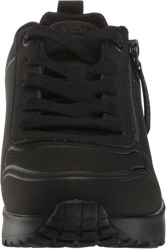 Skechers Kids Girls Uno Lite-Easy Zip Sneaker, Black/Black, 5.5 Big Kid in Saudi Arabia
