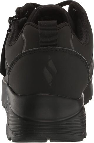 Skechers Kids Girls Uno Lite-Easy Zip Sneaker, Black/Black, 5.5 Big Kid in Saudi Arabia
