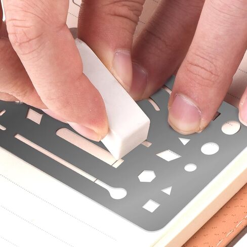 Sumind 3 Packs Erasing Shield Stainless Steel Letter Shield Craft Drawing Drafting Tool in Saudi Arabia