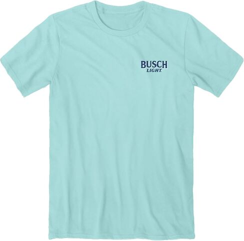 Busch Light Man's Best Friend Front and Back Print T-Shirt (as1, Alpha, 3X_l, Regular, Regular) Blue in Saudi Arabia