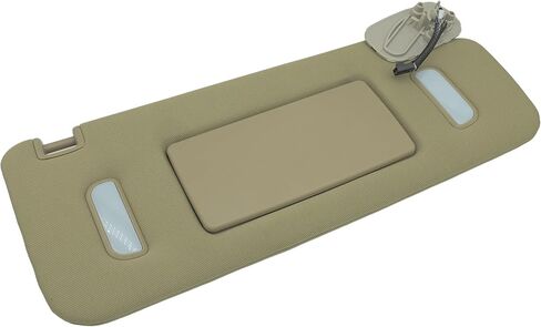 22850306 Sun Visor Left Driver Side Beige w/Mirror for 2007-2013 Chevy Avalanche Silverado Suburban 1500 2500 3500 2007-2014 Cadillac Escalade ESV Chevy Tahoe GMC Yukon in Saudi Arabia