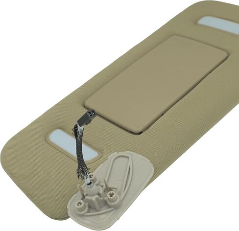 22850306 Sun Visor Left Driver Side Beige w/Mirror for 2007-2013 Chevy Avalanche Silverado Suburban 1500 2500 3500 2007-2014 Cadillac Escalade ESV Chevy Tahoe GMC Yukon in Saudi Arabia