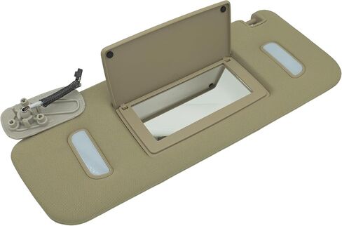 22850306 Sun Visor Left Driver Side Beige w/Mirror for 2007-2013 Chevy Avalanche Silverado Suburban 1500 2500 3500 2007-2014 Cadillac Escalade ESV Chevy Tahoe GMC Yukon in Saudi Arabia