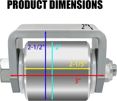 2 Pack Steel Micro Rollers for Trailers and RVs Heavy-Duty Steel Trailer Skid Wheels in Saudi Arabia