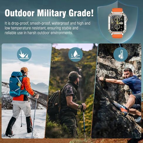 Smart Watch for Men with RGB LED Lights, 1.91" Touchscreen Outdoor Sports Smart Watches with Answer/Make Call, Blood Oxygen, Heart Rate and Sleep Monitor for iPhone and Android Phones in Saudi Arabia