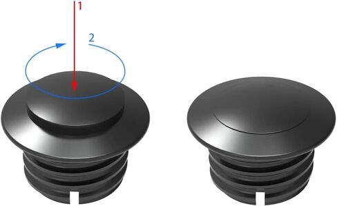 Low-Profile, Smooth, Tank Dash Console & Pop Up, Fuel Gas Cap Fit for 2009-2023, Harley Touring, Street Glide, Road Glide (Vivid Black, Black Gas Gap) in Saudi Arabia