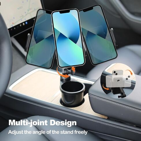 for Cup Holder Phone Holder,Cup Adapter Adjustable Base Compatible with Yeti 14/24/36/46oz Ramblers,Hydro Flasks 32/40oz Car Cup Holder Expander Adapter Cybertruck Accessories in Saudi Arabia