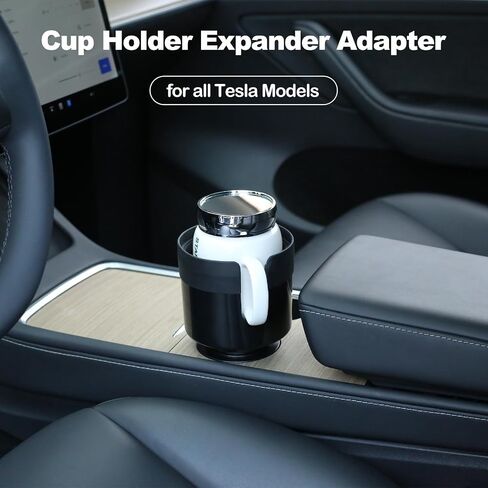 for Cup Holder Phone Holder,Cup Adapter Adjustable Base Compatible with Yeti 14/24/36/46oz Ramblers,Hydro Flasks 32/40oz Car Cup Holder Expander Adapter Cybertruck Accessories in Saudi Arabia