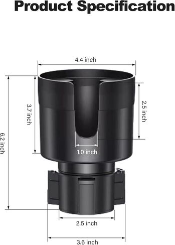 for Cup Holder Phone Holder,Cup Adapter Adjustable Base Compatible with Yeti 14/24/36/46oz Ramblers,Hydro Flasks 32/40oz Car Cup Holder Expander Adapter Cybertruck Accessories in Saudi Arabia