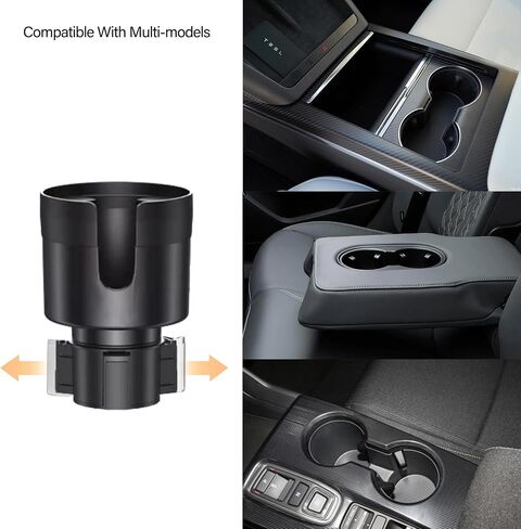 for Cup Holder Phone Holder,Cup Adapter Adjustable Base Compatible with Yeti 14/24/36/46oz Ramblers,Hydro Flasks 32/40oz Car Cup Holder Expander Adapter Cybertruck Accessories in Saudi Arabia
