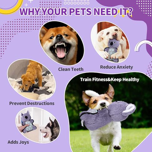 ألعاب مضغ الكلب المتينة، ألعاب القطيفة للكلاب التي تصدر صوت صرير، مطاط TPR، ألعاب مضغ لتنظيف أسنان الكلاب in Kuwait