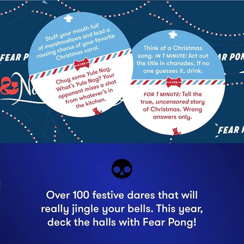 لعبة Fear Pong: إصدار لطيف ومشاغب - لعبة بطاقات الكبار الجريئة من Cut - أكثر من 100 لعبة احتفالية - ترقية نهائية لطاولة الشرب للعطلات، وحفلات عيد الميلاد، وليلة الألعاب in Saudi Arabia
