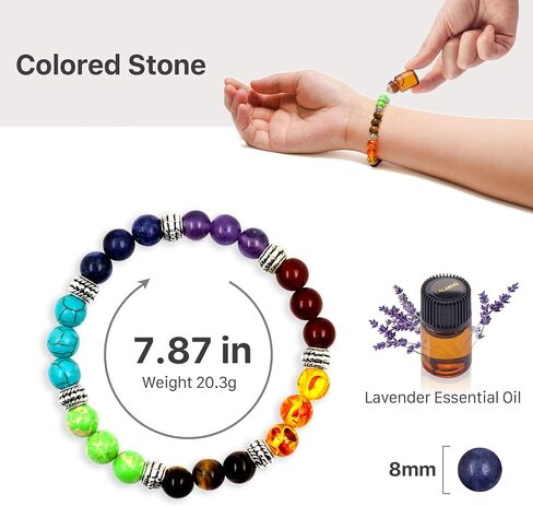 Zebra Stone Bracelet Lava Rock Bracelet With Lavender Oil Elastic Beaded Bracelet Used for Relaxing Stress Relief Gifts for Women in Saudi Arabia