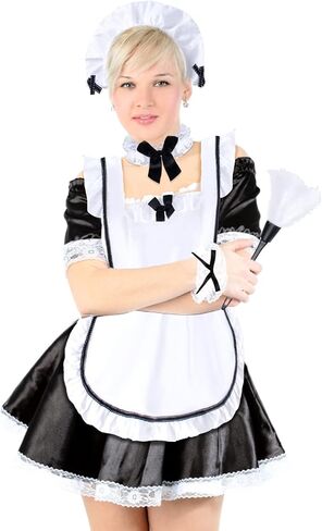 Women French Maid Costume Accessories Kit Anime Cosplay Dress Apron in Saudi Arabia