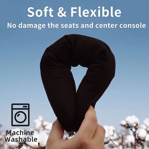 Car Seat Gap Filler Organizer, 2 Pcs Car Seat Organizer Front Seat Gap Filler, Common Fit Organizer Stop Things from Dropping,4 Pcs Car Seat Headrest Hook(6 Pack) in Saudi Arabia