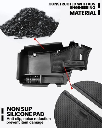 لشركة هيونداي إلنترا 2021-2024 سيارة مركز وحدة التحكم درج منظم مركز مسند الذراع صندوق تخزين ثانوي علبة ABS إدراج المنظم الداخلي in Kuwait