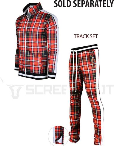 SCREENSHOT-Track Pants Fashion P41902 Mens Premium Straight Fit Athletic Fitness Fashion Urban Streetwear Bottoms in Saudi Arabia