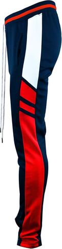 SCREENSHOT-Track Pants Fashion P41902 Mens Premium Straight Fit Athletic Fitness Fashion Urban Streetwear Bottoms in Saudi Arabia
