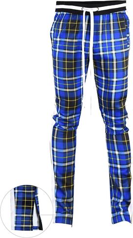 SCREENSHOT-Track Pants Fashion P41902 Mens Premium Straight Fit Athletic Fitness Fashion Urban Streetwear Bottoms in Saudi Arabia